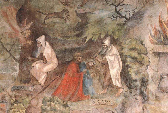 Jorg Ratgeb Scenes from the Life of Prophet Elijah Norge oil painting art